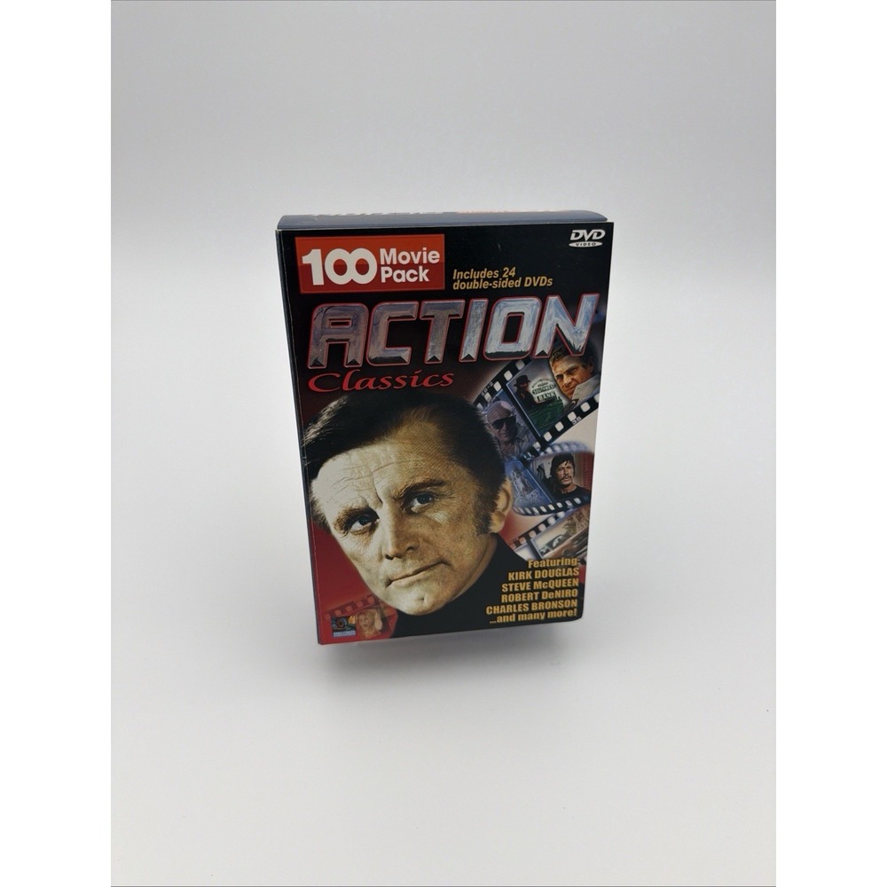 Action Classics 100 Movie Pack-24‎ Double Sided DVD's-Very Good!